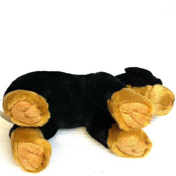 Demdaco Nat & Jules Black Rottweiller Tag Says Large Dog Pet 11” Long 2011 EUC - Picture 12 of 13